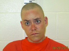 This Thursday, Aug. 20, 2015, booking photo released by the York County Sheriff's Office shows Connor MacCalister, 31, of Saco, Maine, who was arrested and charged with murder in the stabbing death of Wendy Boudreau at a Saco supermarket on Wednesday. Boudreau, also from Saco, was 59 and a mother of five children. (York County Sheriff's Office via AP)