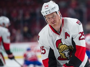 Ottawa Senators winger Chris Neil is down to about 208 pounds, seven less than his usual playing weight. (Postmedia Files)