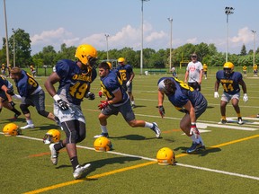 The Queen’s Golden Gaels opened training camp this week and play their lone preseason game in Montreal on Sunday. (Jeff Chan/Queen’s University Athletics)