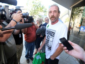 Glenn Price, who opened a medical marijuana dispensary in Winnipeg, and now faces a slew of criminal charges, made a brief court appearance Thursday, Aug. 20, 2015.