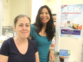 Nurse Sarah Garvey, left, and Dr. Ellie Tsai, with Kingston Allergy and Asthma in Kingston, will be hosting a free food allergy awareness event next month.(Michael Lea/The Whig-Standard)