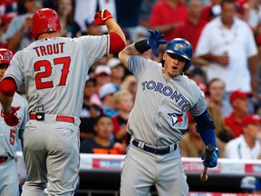 Mike Trout of the Los Angeles Angels and Josh Donaldson of the Blue Jays are going head to head this weekend. (USA TODAY Sports)