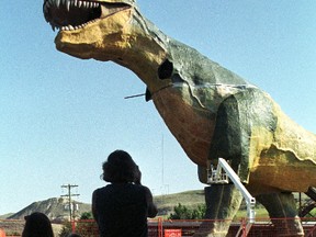 The World's largest dinosaur at the Royal Tyrell Museum in Drumheller.
