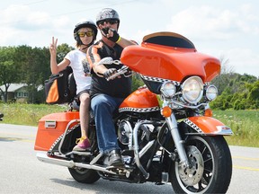 More than 100 people took part in the memorial ride for Crystal Young on Saturday. (Brent Boles, Postmedia Network)