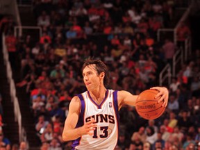 Steve Nash when he played with the Phoenix Suns in 2012.  (Barry Gossage/AFP)