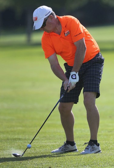 Ken Lacroix takes a second shot  during the Ottawa Sun Scramble City Championship at Manderley On The Green in Ottawa Monday Aug 24, 2015. Monday's golfers took part in the D division draw. Tony Caldwell/Ottawa Sun/Postmedia Network