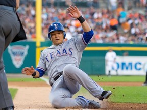 Rangers outfielder Shin-Soo Choo is batting .308 with four home runs and 16 RBIs since the all-star break. (AFP/PHOTO)