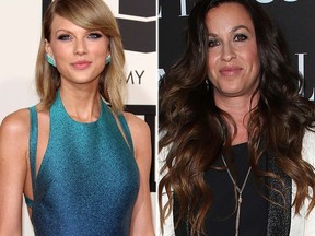 Taylor Swift and Alanis Morissette. (WENN.COM)