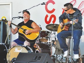 10-Gauge, a musical duo from Calgary, performed Aug. 22 at the Southern Alberta Musical Festival. Stephen Tipper Vulcan Advocate