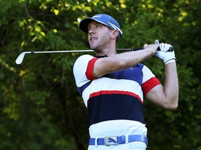 Graham DeLaet is planning to play in the Barclays. It's his first action since his RBC Canadian Open was cut short by a thumb injury. (Getty Images/AFP)