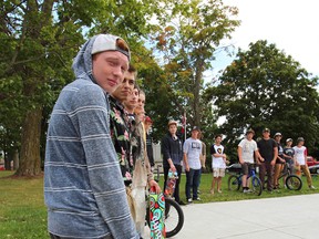 A large group of extreme sports enthusiasts gathered in Seaforth August 25.(Shaun Gregory/Huron Expositor)