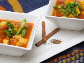 Moroccan Inspired Vegetable Soup. (CRAIG GLOVER, The London Free Press)