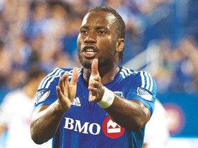 Didier Drogba could be in line for his first start with the Montreal Impact on Saturday. (CP)