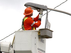 Gerber Electric Ltd. employees started the process of replacing more than 1,800 streetlight in Strathroy-Caradoc