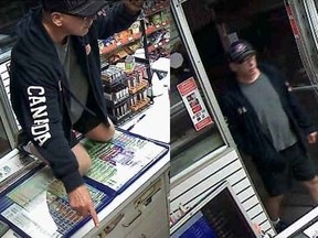 Ottawa Police are seeking this man in connection with the armed robbery of an east end gas bar. (Ottawa Police submitted image)