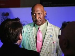 Former NBA Player Darryl Dawkins attends the Autism Speaks Tip-off For A Cure 2015 on March 30, 2015 in New York City.   Cindy Ord/Getty Images for Autism Speaks/AFP