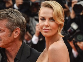 Sean Penn, Charlize Theron at the 68th Annual Cannes Film Festival on May 14, 2015. (WENN.com)