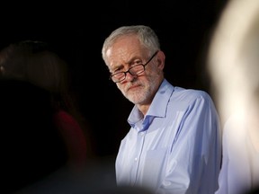 Labour Party leadership candidate Jeremy Corbyn participates in a leadership debate hosted by The Guardian newspaper in central London, Britain August 27, 2015. Britain's opposition Labour Party is voting for a new leader in a contest that polls indicate will be won by Jeremy Corbyn, a veteran fan of Karl Marx who has upstaged rivals by promising a radical shift back to the party's socialist roots.  REUTERS/Peter Nicholls
