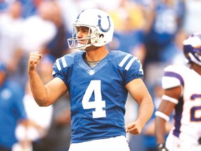 Indianapolis Colts kicker Adam Vinatieri. (AFP)