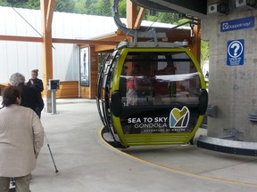 People wait to board the Sea to Sky Gondola in Squamish, B.C. VICTORIA REVAY/Postmedia Network