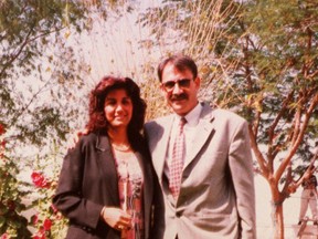 Adi Humaid (right) was found guilty of first-degree murder in the 1999 roadside murder of his wife Aysar Abbas (left). (FILE PHOTO)