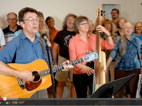 Environment Canada scientist Tony Turner was suspended (with pay) after writing and performing an anti-Conservative protest song called Harperman. (YOUTUBE SCREENGRAB)