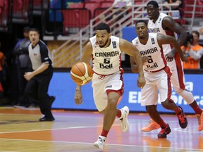 Canadian point guard and captain Cory Joseph (5) is not concerned about his sluggish play of late with the Olympic qualifying tournament around the corner. (JOSE JIMENEZ TIRADO, fibaamericas.com)