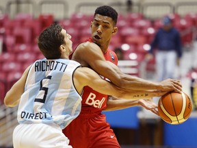 Aylmer, QC's Olivier Hanlan was Canada's final cut ahead of the FIBA Americas Olympic qualifying tournament in Mexico City. (FIBA)