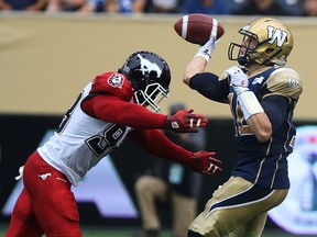 The Stampeders ran roughshod over the Bombers. (KEVIN KING/Winnipeg Sun)