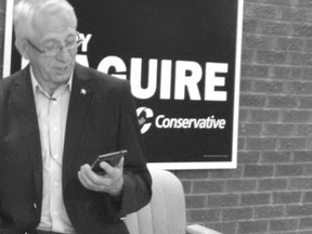 MP Larry Maguire tweeted this screenshot of the forthcoming "Larry reading mean tweets" campaign video.