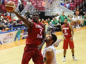 Canada's Andrew Nicholson during a game against Brazil at the 2015 Copa Tuto Marchand at the Roberto Clemente Coliseum in San Juan, Puerto Rico. (photo: José Jiménez Tirado/FIBA Americas)