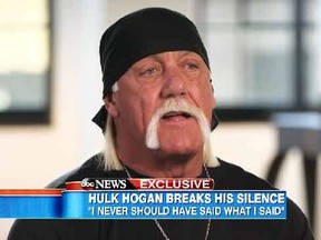 Hulk Hogan during an interview with ABC's Good Morning America.