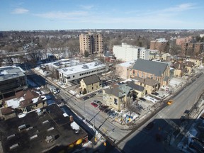 A view of the northwest corner of Talbot Street and Dufferin Avenue. (Free Press file photo)