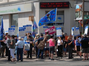 Community Living Elgin protest