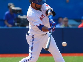 Jays' Edwin Encarnacion had a 26-game hitting streak before Tuesday night. (SUN FILES)