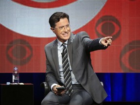 Stephen Colbert, host of The Late Show with Stephen Colbert appears at the TCA Summer Press Tour 2015 on Monday August 10, 2015 at the Beverly Hilton hotel in Los Angeles, CA. (Monty Brinton/CBS Broadcasting Network)