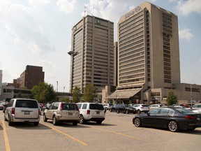Parking lot at 299 King Street at the southwest corner of King and Waterloo. (File photo)
