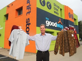 Phillip Brown is opening up The Goodway, a new thrift store on Division Street, where people can buy donated items at reduced prices. All profits at the end of each year will go to organizations in Kingston that help re-train and re-educate people. (Michael Lea/The Whig-Standard)