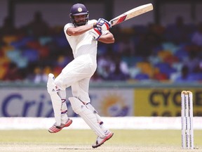 India’s Rohit Sharma plays a shot during their final test cricket match of the series against Sri Lanka last week. (REUTERS)