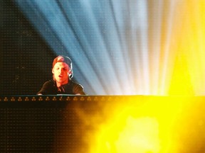 DJ Avicii performs during a concert at Brooklyn's Barclay's Center in New York June 28, 2014.  REUTERS/Eduardo Munoz/files