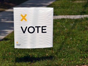 Election Ontario sign