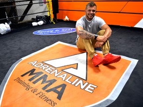 Amateur mixed martial artist and local personal trainer Zachary Bordato at Adrenaline Training Centre in London Ont. September 2, 2015. CHRIS MONTANINI\LONDONER\POSTMEDIA NETWORK