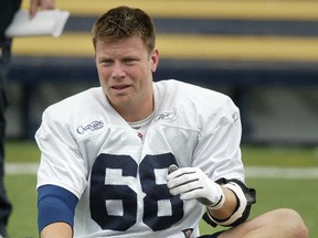 Dave Mudge played for the Bombers from 2000-2005 and was the CFL's outstanding offensive lineman in 2001.