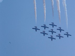 The Canadian International Air Show took flight over Lake Ontario by the CNE on Saturday, Sept. 5, 2015. (DAVE THOMAS/Toronto Sun)