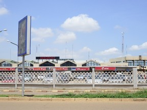 A photo taken on July 24, 2014 shows the Ouagadougou airport in Burkina Faso. AFP PHOTO / AHMED OUOBA