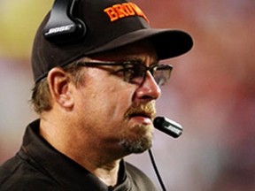 The Browns suspended offensive line coach Andy Moeller indefinitely for an unspecified incident that happened over the weekend, the team said in a statement on Monday, Sept. 7, 2015. (ClevelandBrowns.com)