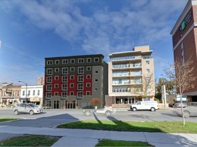 Rendering of proposed 69-unit, six-storey midrise building at 356 Dundas St.