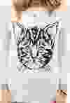 Graphic Sweaters for Mommy: Kitten Graphic Sweater, $27.80, Forever 21