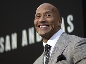 Cast member Dwayne Johnson poses at the premiere of "San Andreas" in Hollywood, California May 26, 2015. REUTERS/Mario Anzuoni