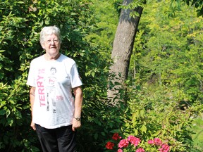 Frances Hettinga has walked in every single Terry Fox Run since 1981. The 83 year-old is planning to walk again during this year's Alvinston event, which takes place on Sept. 20. 
CARL HNATYSHYN/SARNIA THIS WEEK